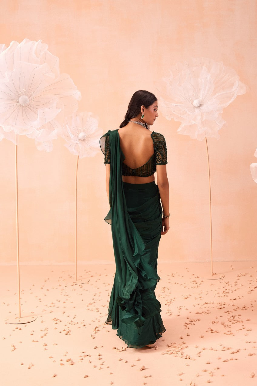 Emerald Saree Set