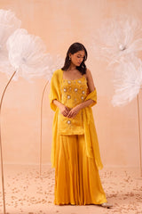 Jaune Sharara Set