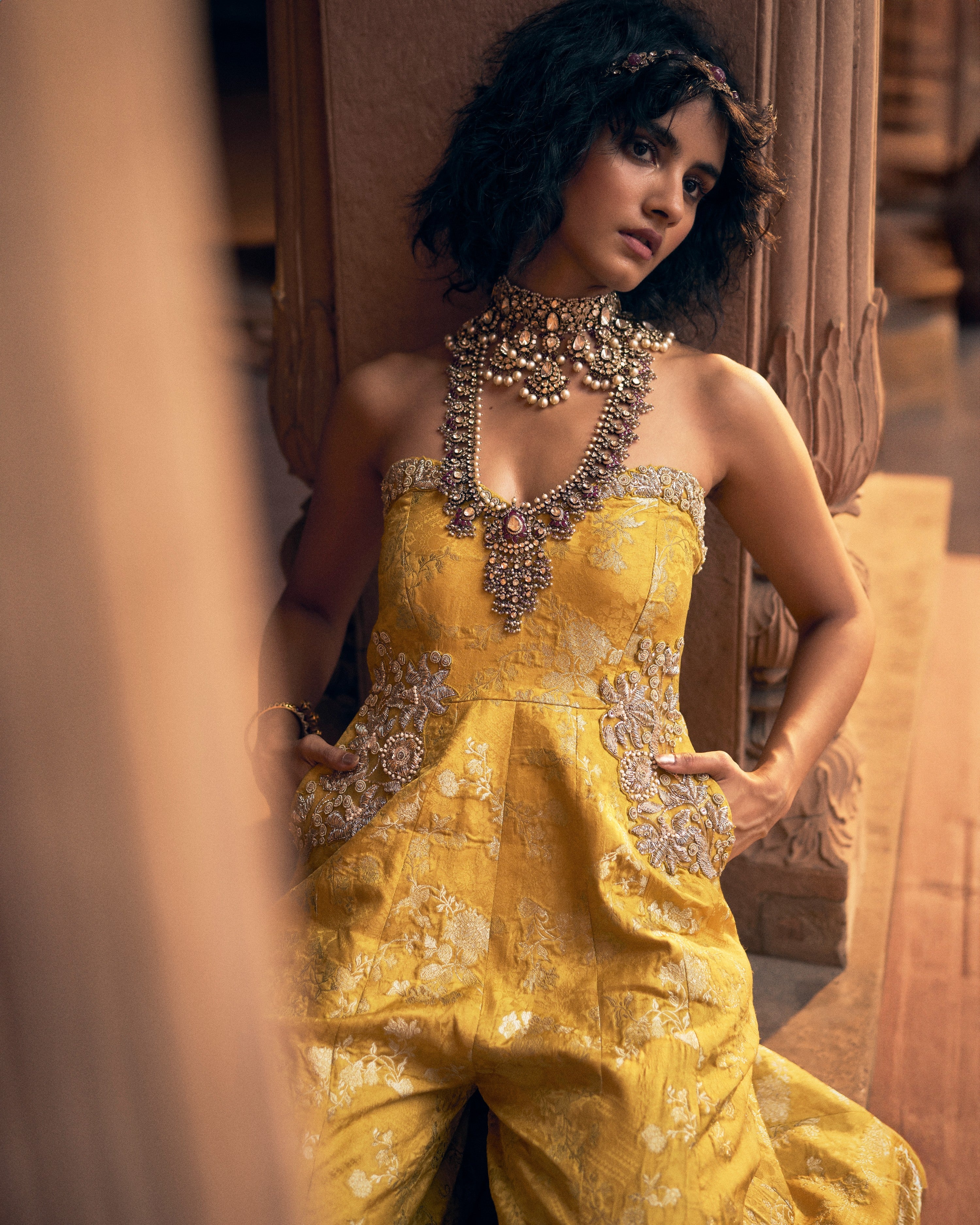PEARL JUMPSUIT – YELLOW