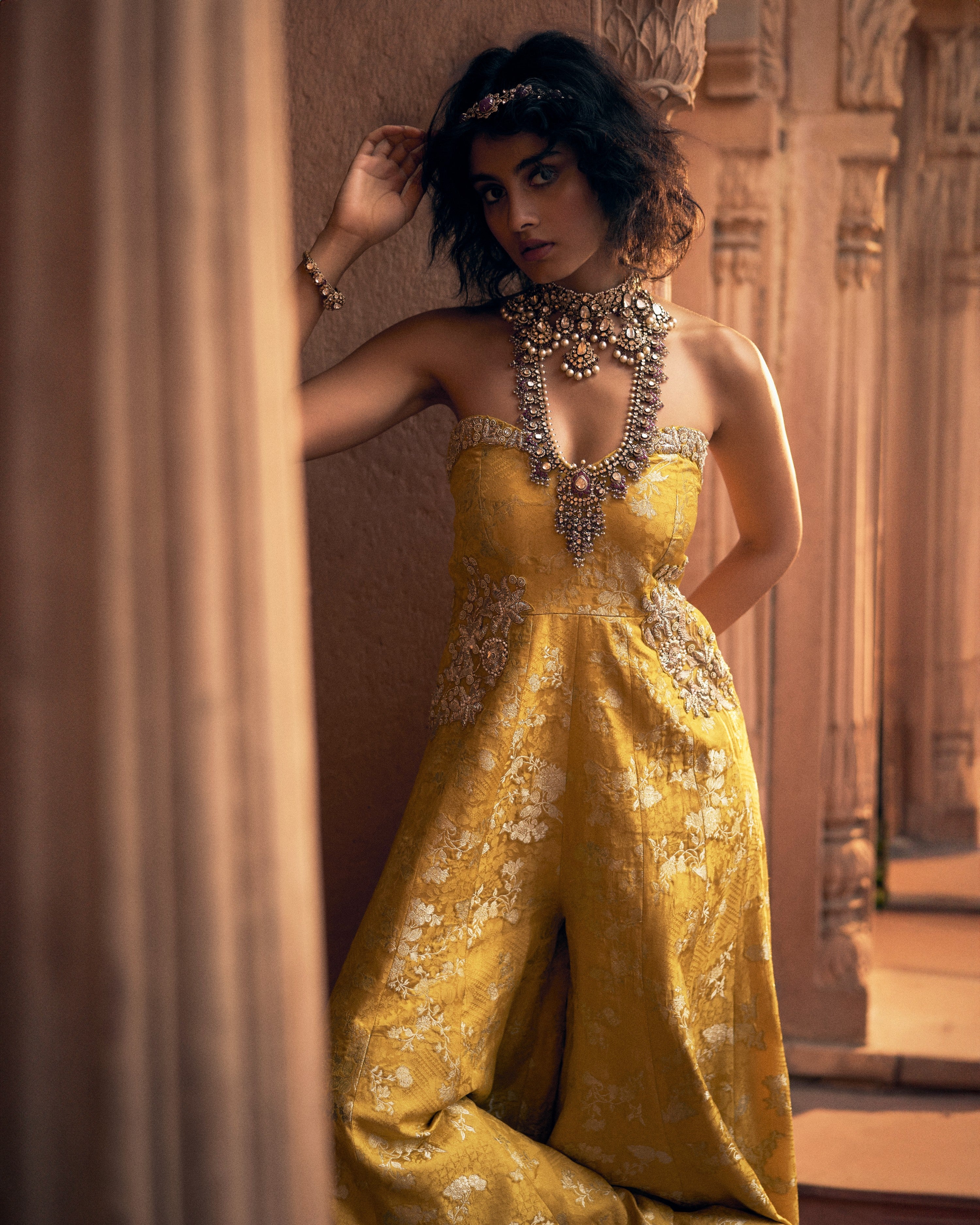 PEARL JUMPSUIT – YELLOW