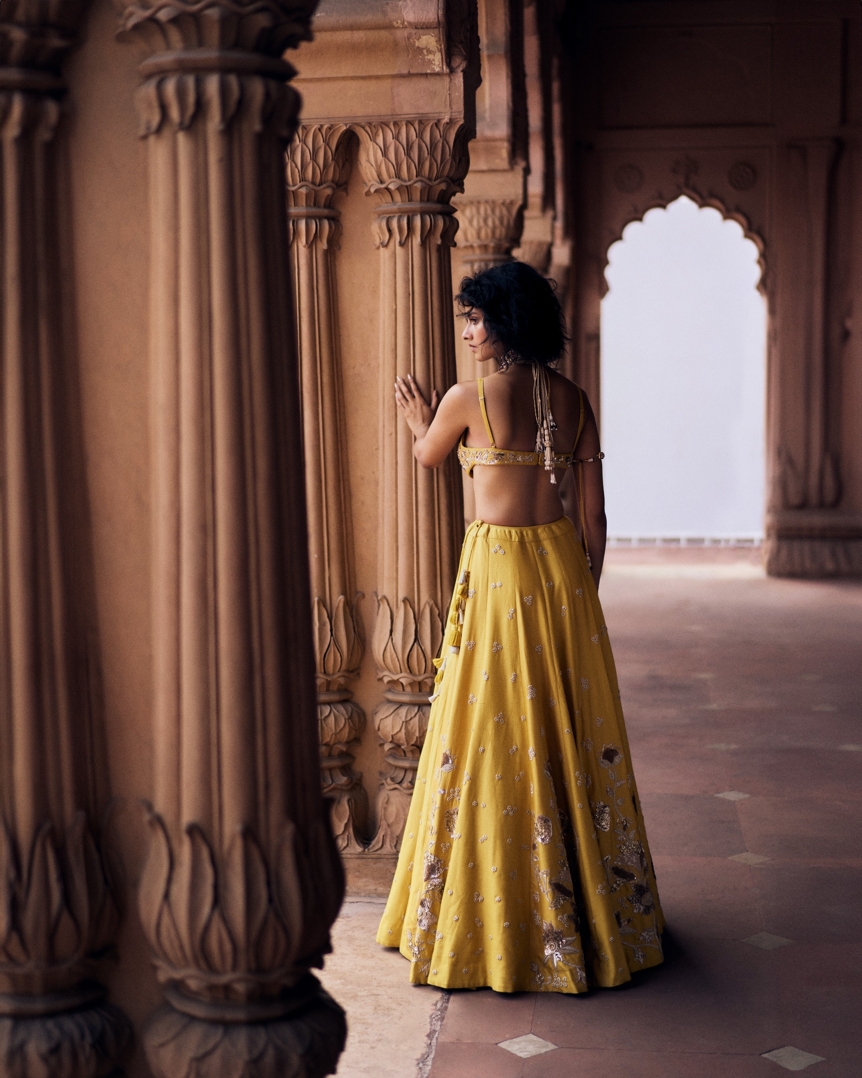 SAGE LEHENGA SET