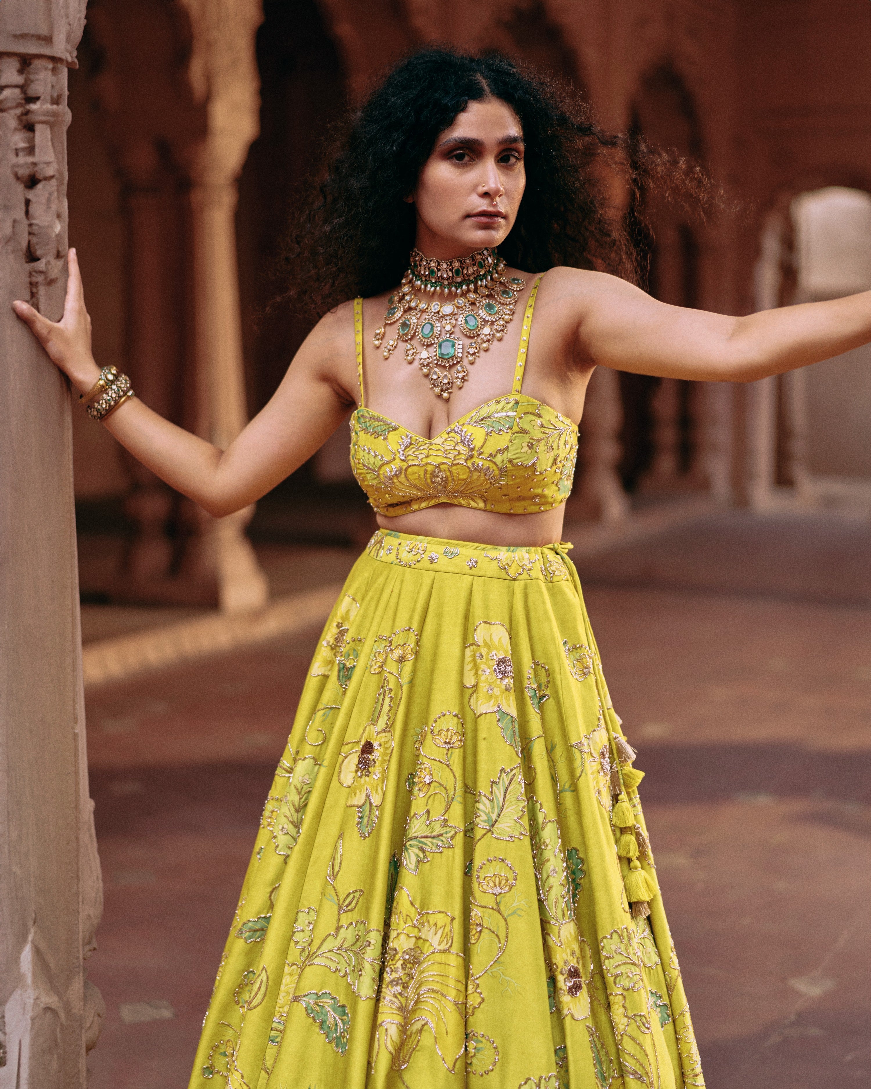 ROSE LEHENGA SET