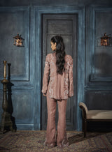 Embroidered Tunic, Bustier, Flare Pants