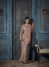 Embroidered Tunic, Bustier, Flare Pants