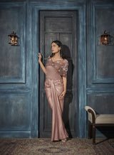 Bolero/Cape, Sequin Corset, Draped Skirt