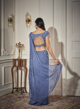 Embroidered Blouse, Draped Saree