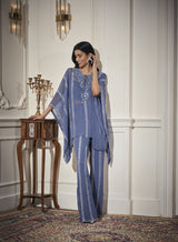 Embroidered Kaftan, inner, Flare Pants