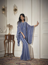 Embroidered Kaftan, inner, Flare Pants