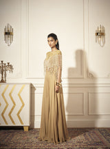 Flare Palazzos, Heavy tasseled high- low Top