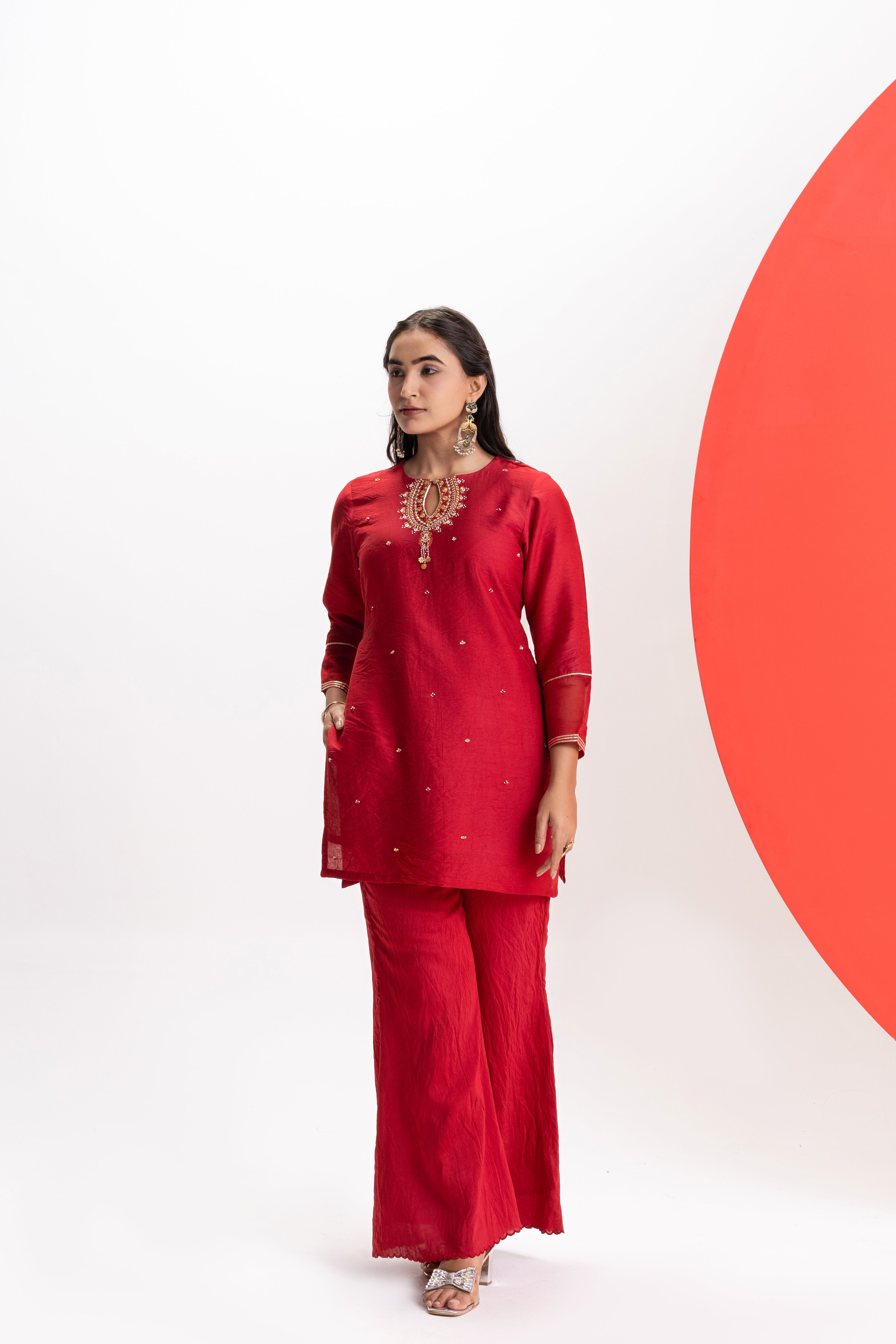 RED FESTIVE 2-PIECE SET