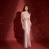 Draped Skirt + Cape + Bustier