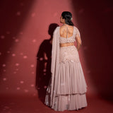 Pre- draped Saree + Blouse