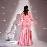 Embroidered short tunic, Bustier, Embroidered band Gharara