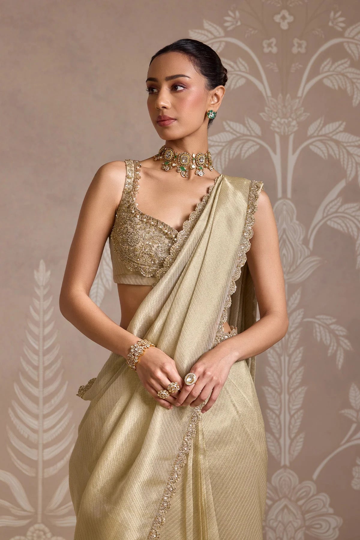 Weave Saree Set