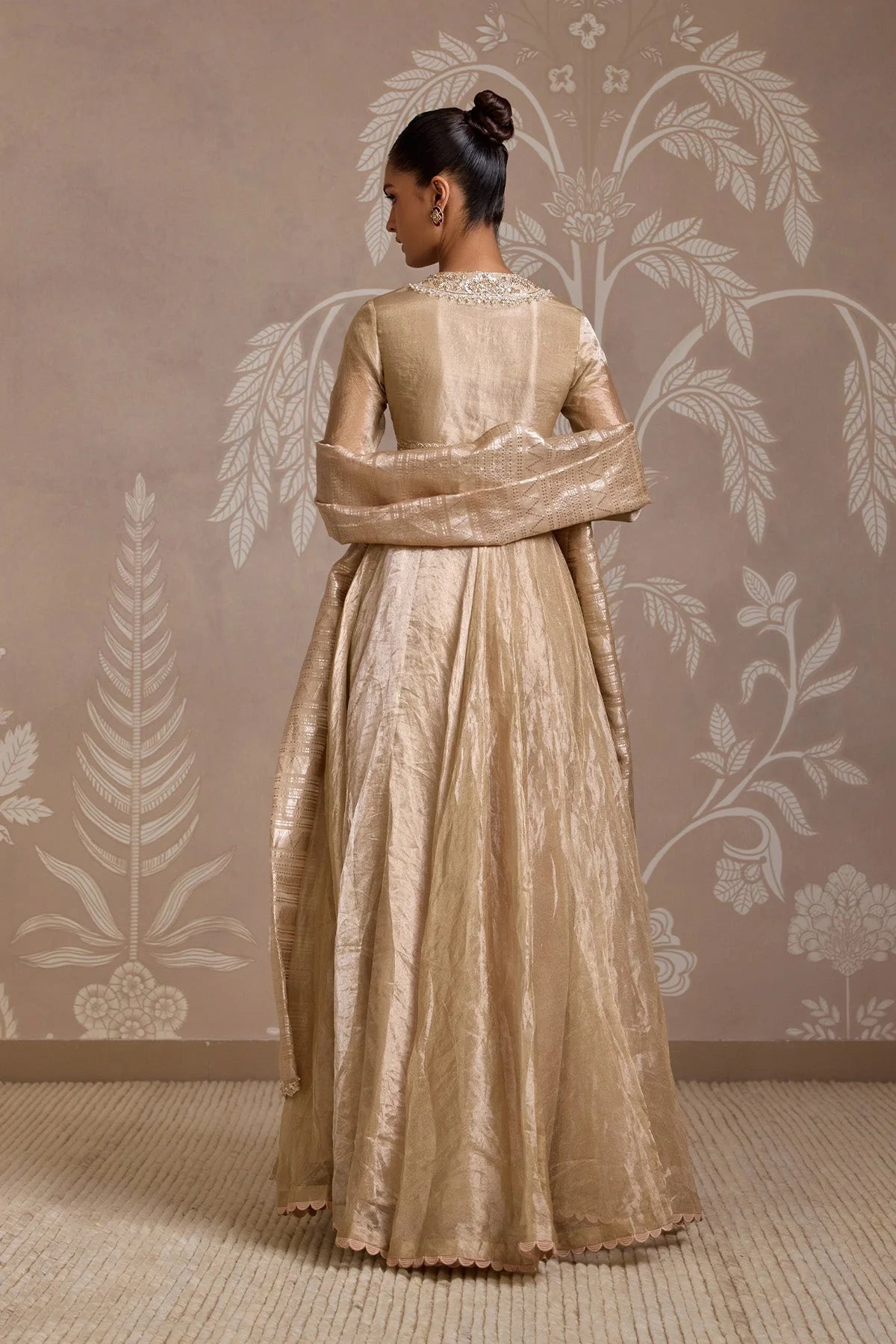 Weft Anarkali Set