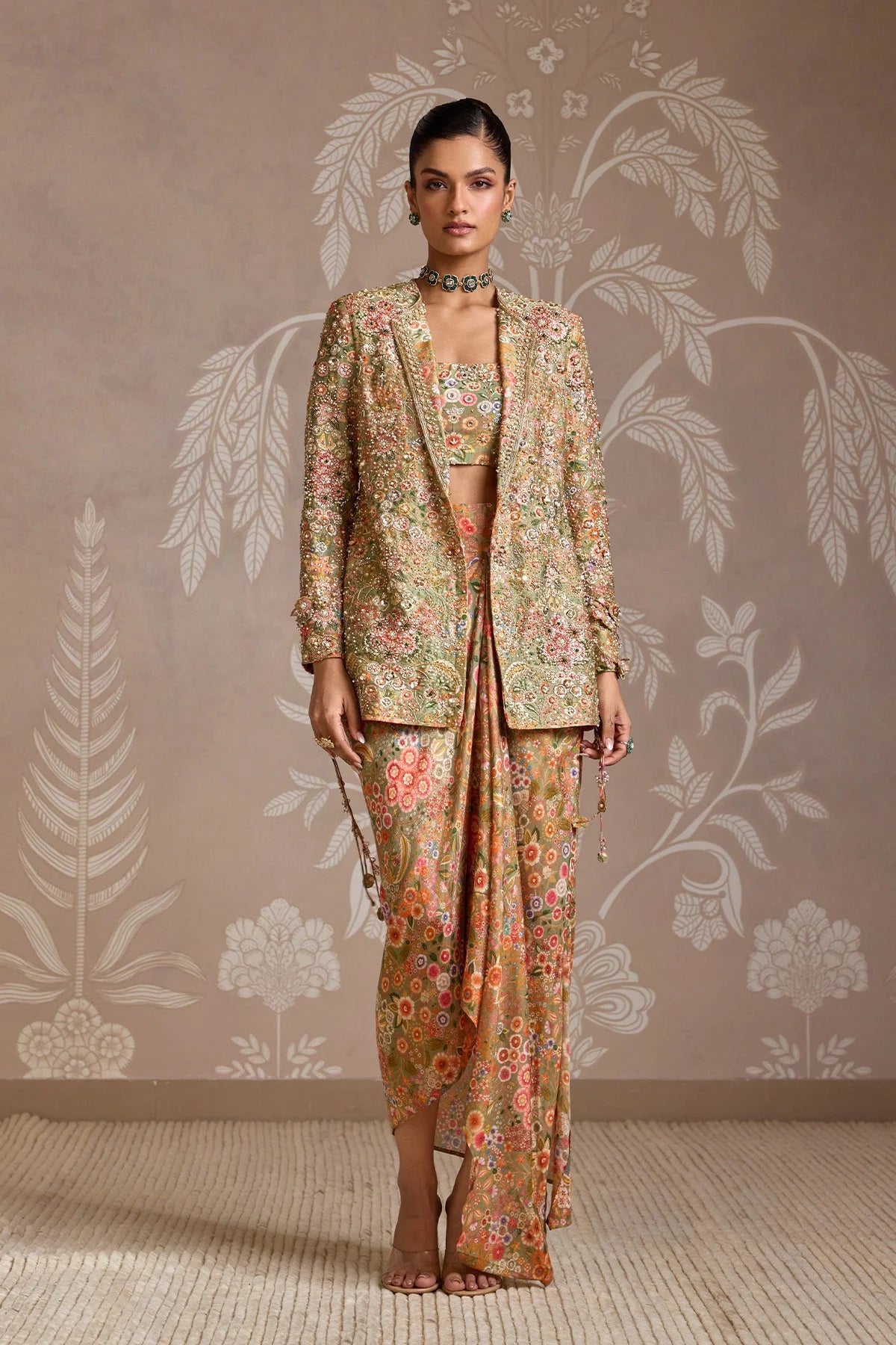 Intertwine Jacket Skirt Set