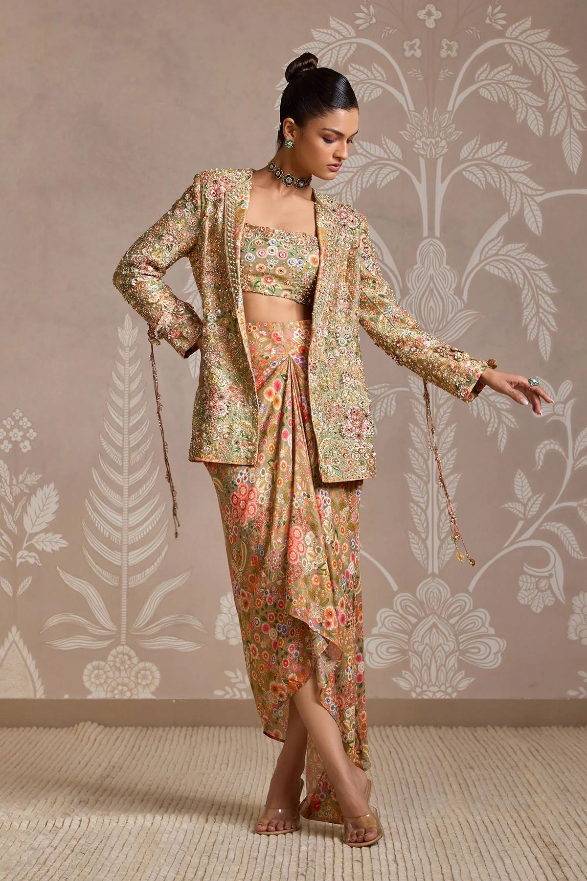 Intertwine Jacket Skirt Set