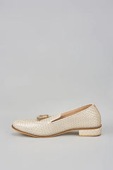 Off White Herringbone Shoes