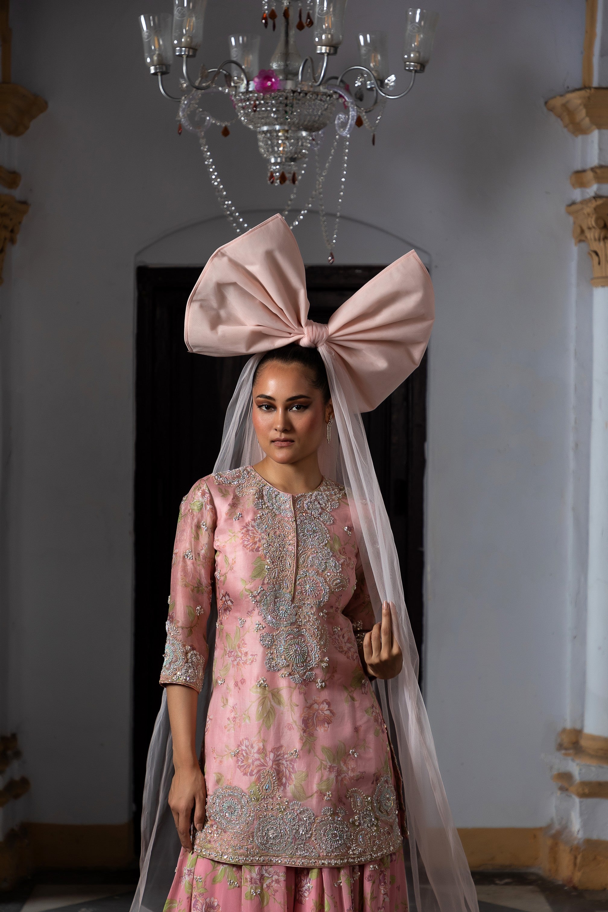 Floral Grace Sharara Set