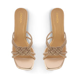 KYLIE- ROSE GOLD BLOCK HEELS