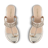 AISHA- ROSE GOLD KOLHAPURIS