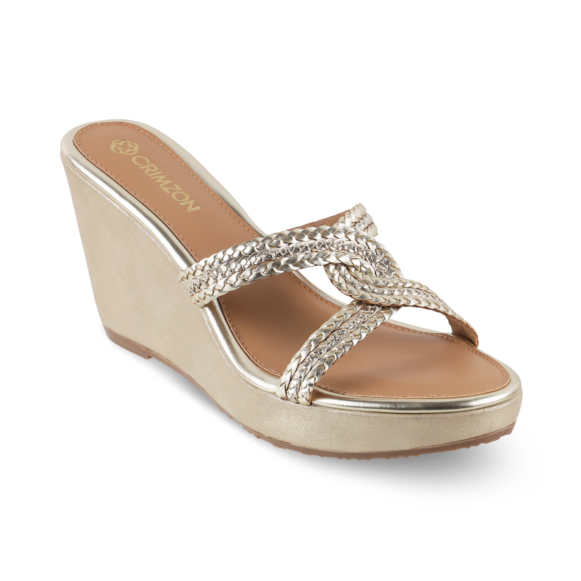 JESSICA- GOLD WEDGES