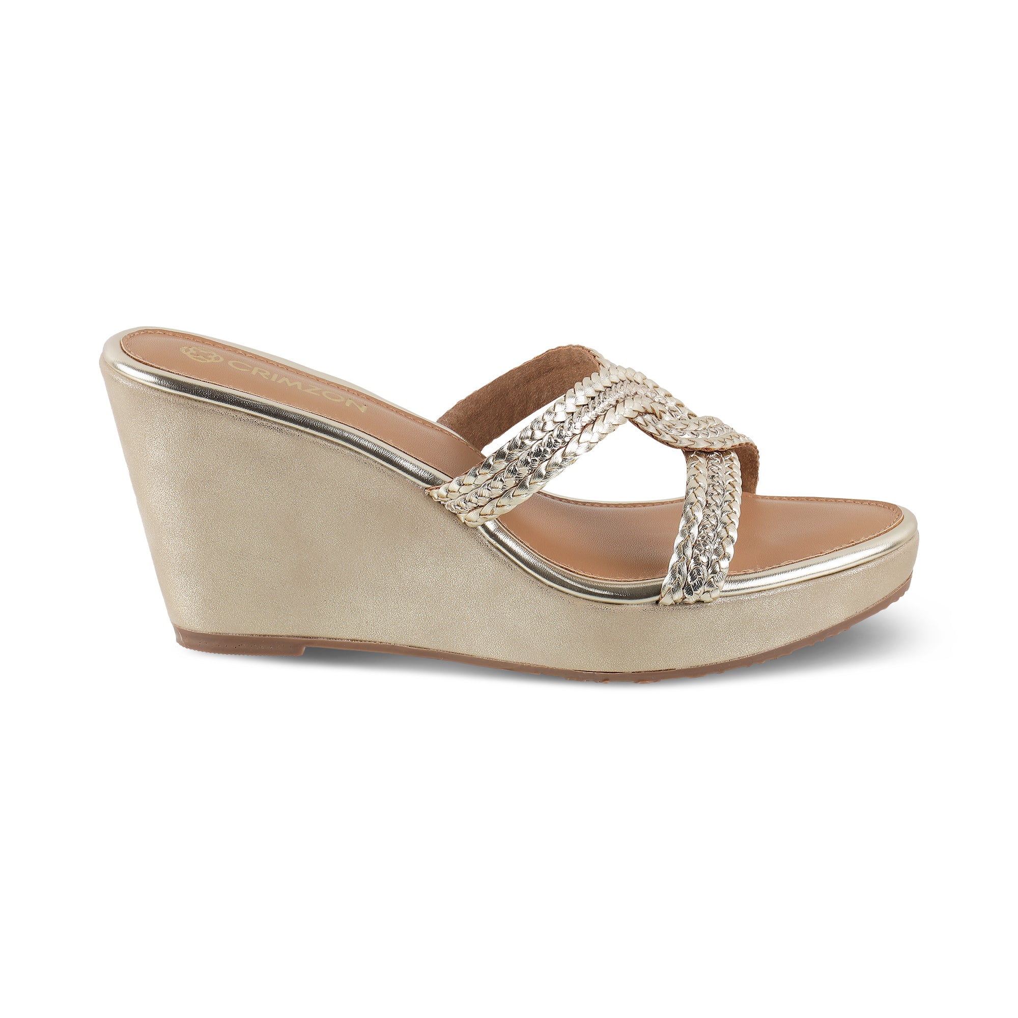JESSICA- GOLD WEDGES