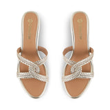 JESSICA- GOLD WEDGES