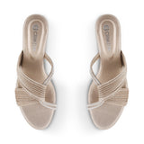LULU- ANTIQUE SILVER WEDGES