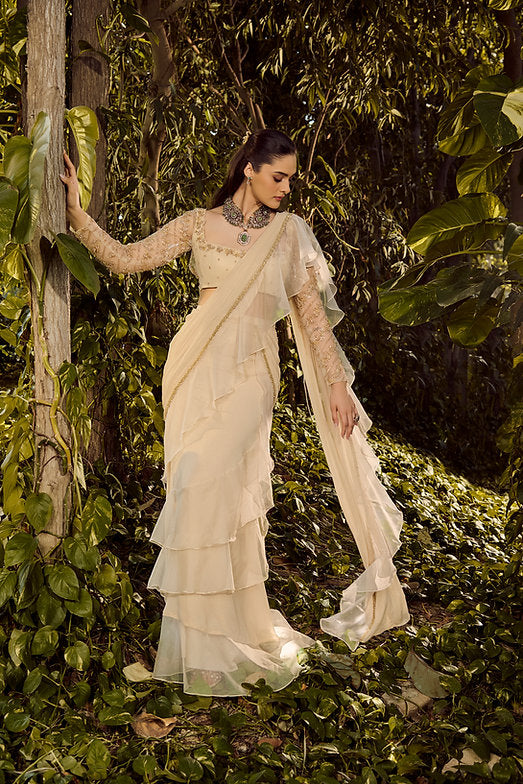 Serene Ruffle Saree