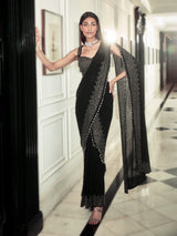 Ascher Fringe Draped Sari