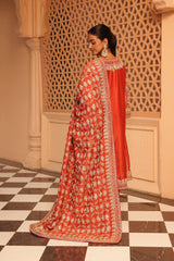 Aiman - Short Knee Length Chauga with Salwar and Odhni