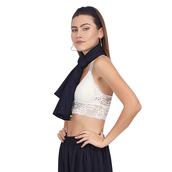 NAVY SCARF