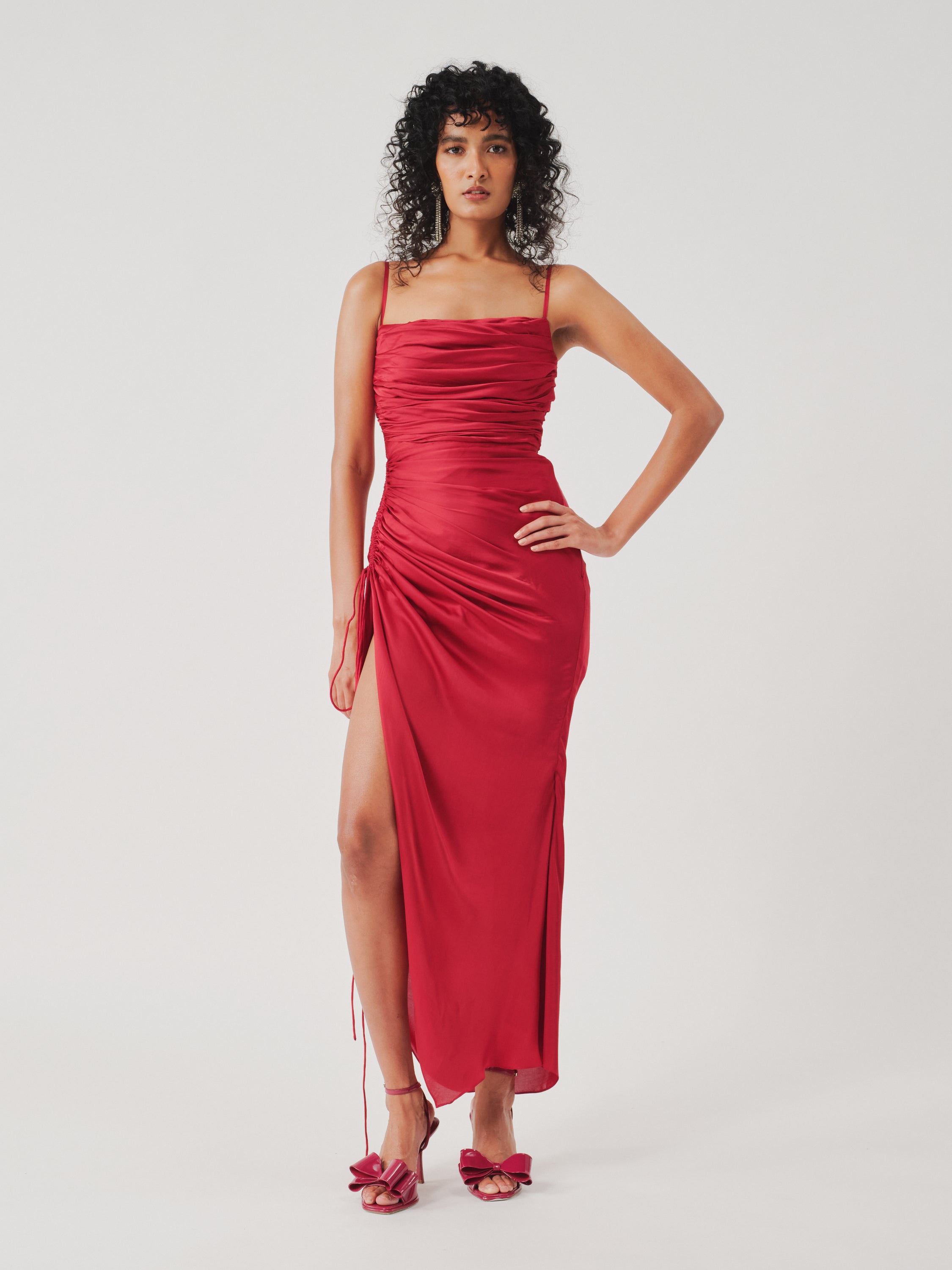 Cherry Red Dress | The Mahal