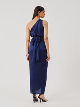Deep Water Drape Sarong Dress
