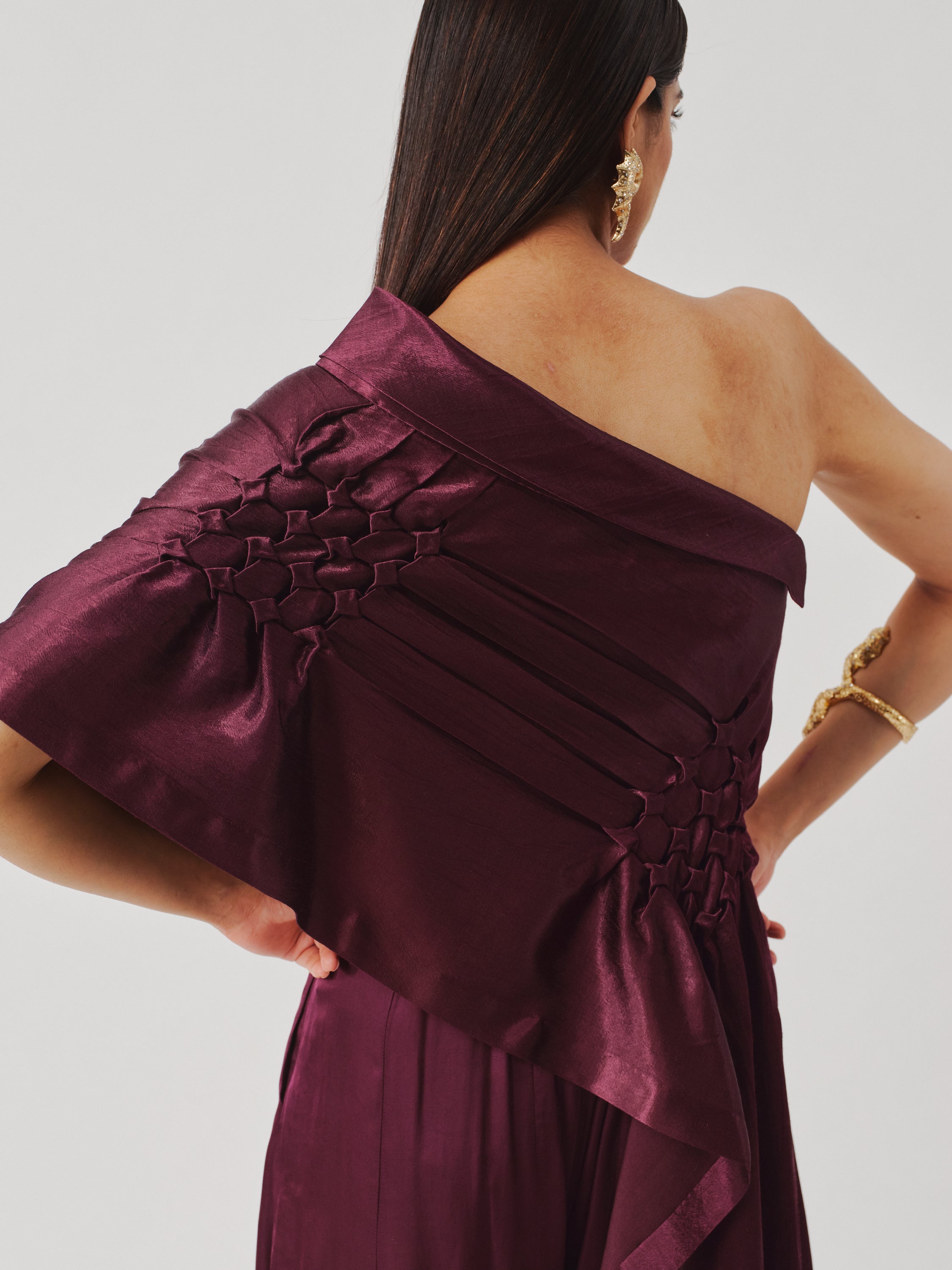 Pisa Top in Burgundy