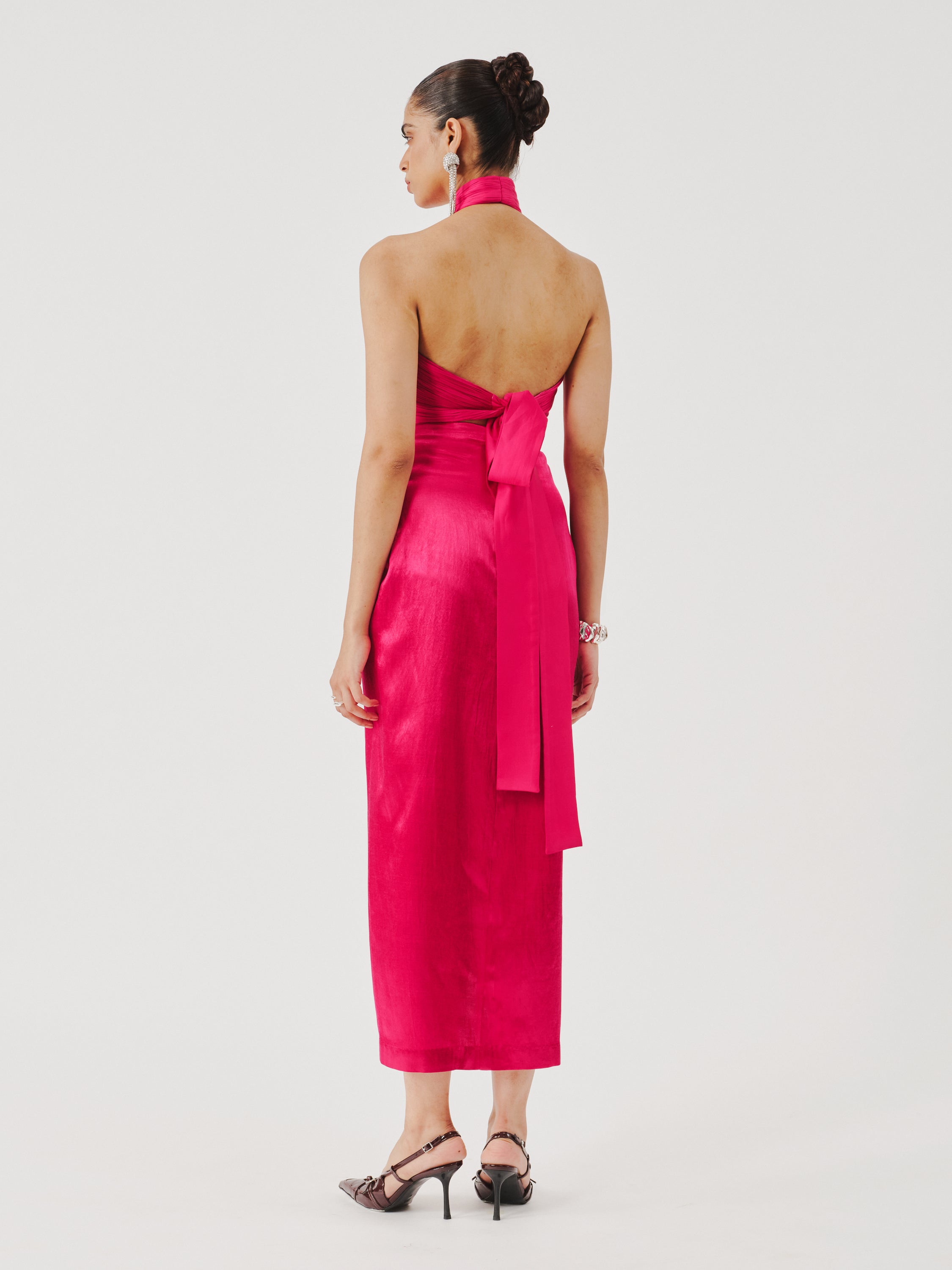 Hope Halter Neck Top in Pink