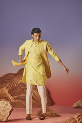 Inara - Silk Embroidery Nehru Jacket Set