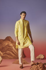Inara - Silk Embroidery Nehru Jacket Set