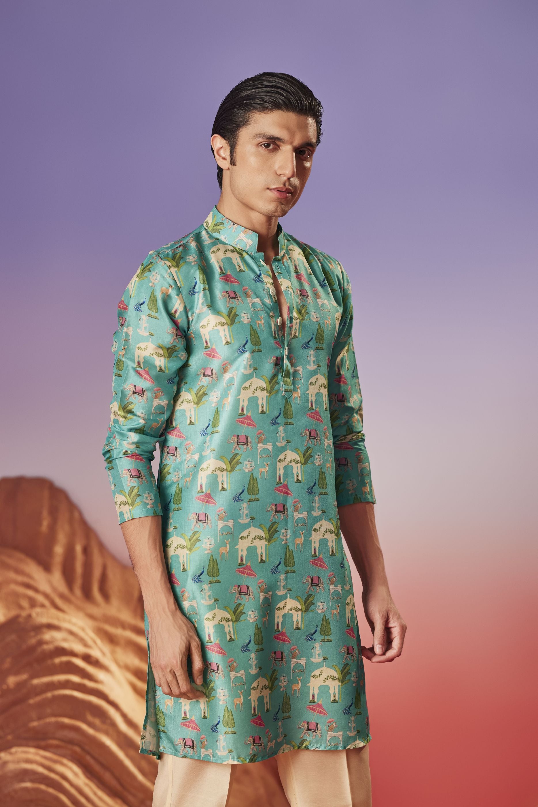 NOOR MAHAL SILK KURTA
