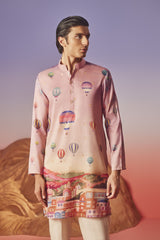 Skyline Serenity - Silk Kurta