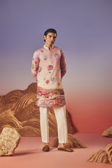 Skyline Serenity - Silk Kurta