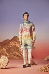 Wave Of Colors - Silk Kurta
