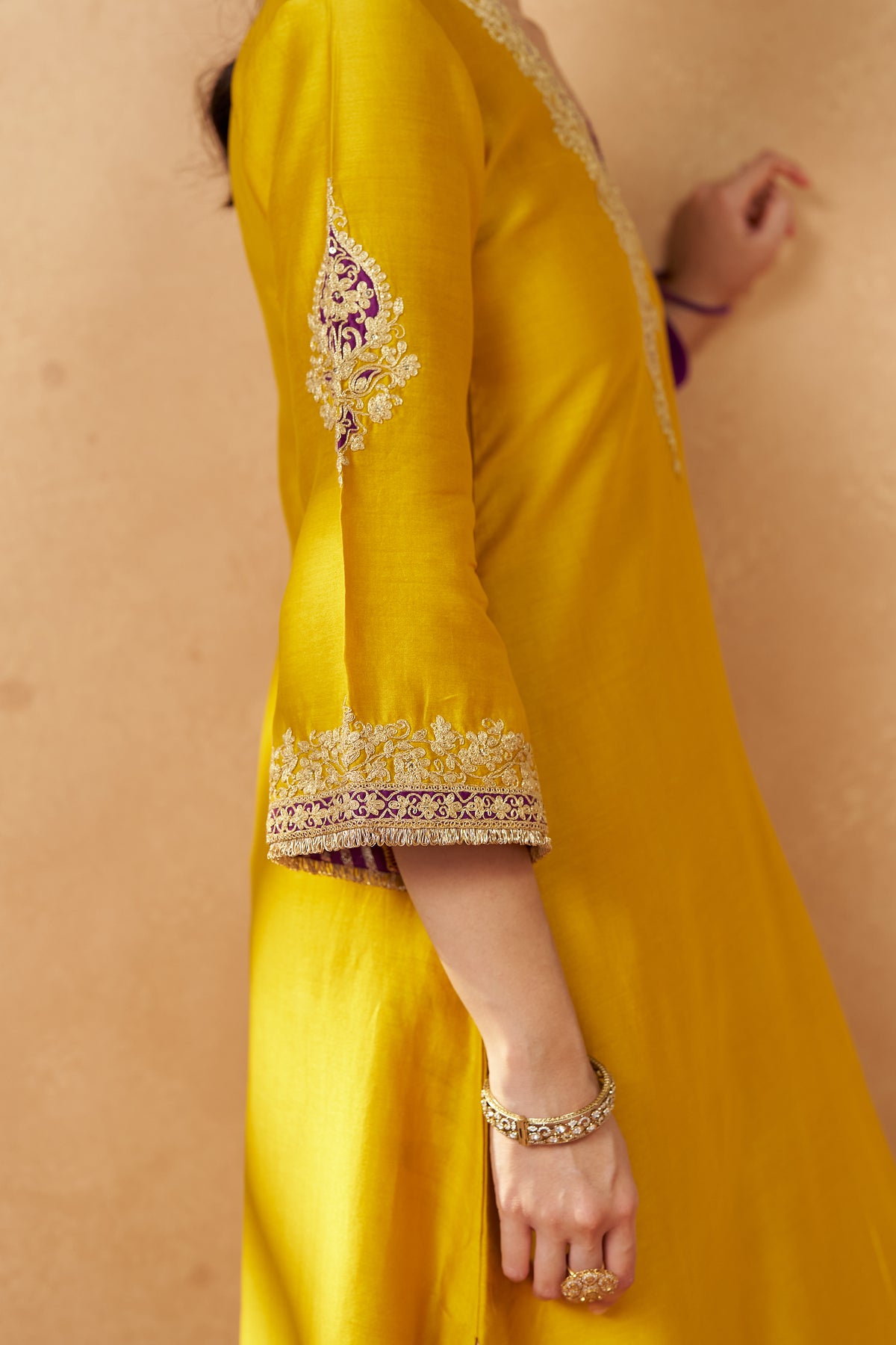 Liana Mustard Chauga with Salwar and Dupatta