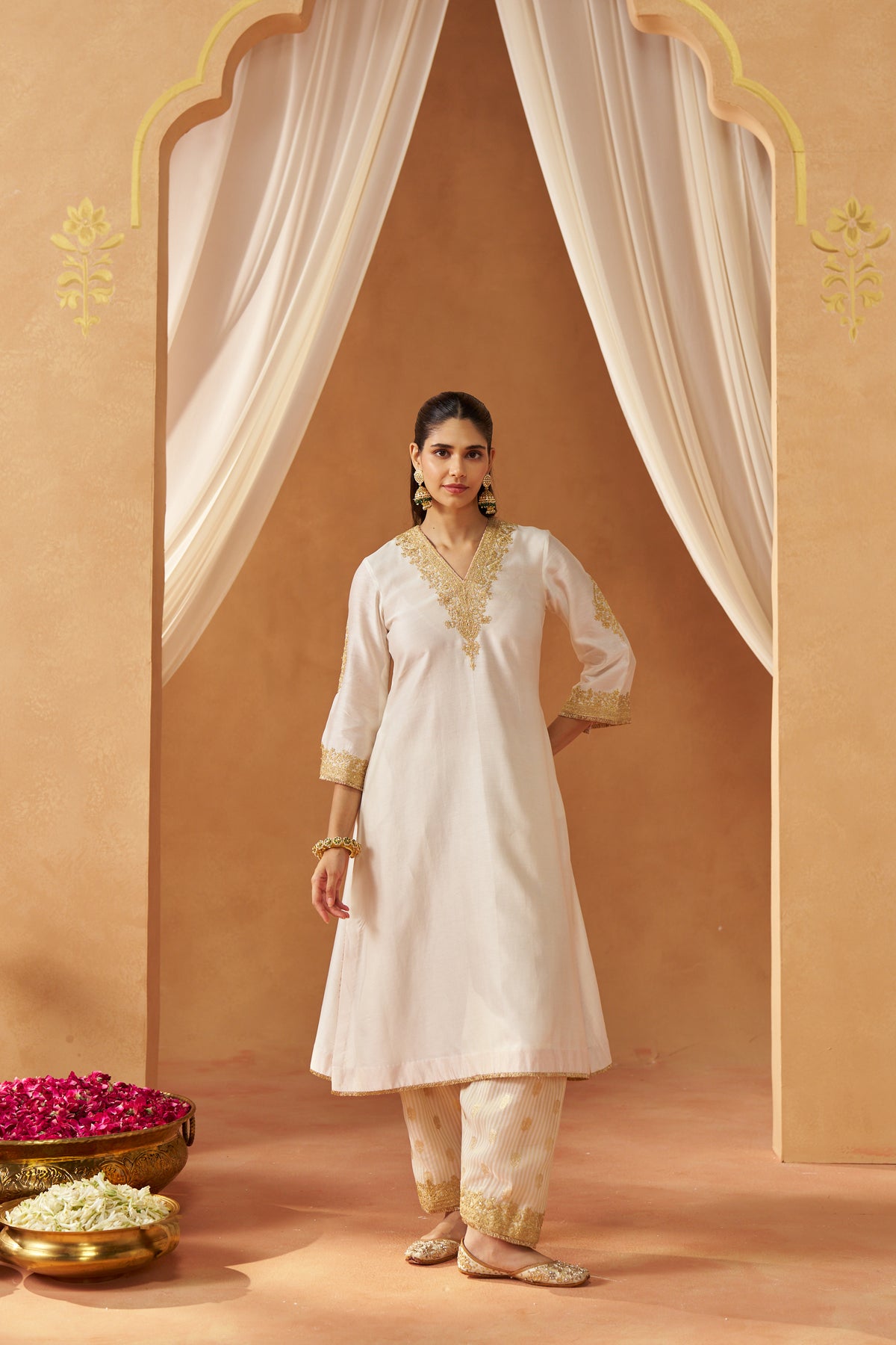 Liana Daisy Chauga with Salwar and Dupatta