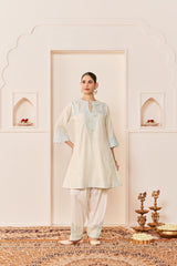 ARSHIYA - DAISY IVORY WITH BLUE CHOGA WITH SALWAR
