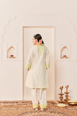 ARSHIYA - DAISY IVORY WITH MINT GREEN CHOGA WITH SALWAR