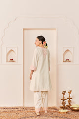 ARSHIYA - DAISY IVORY WITH PINK CHOGA WITH SALWAR