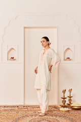 ARSHIYA - DAISY IVORY WITH PINK CHOGA WITH SALWAR