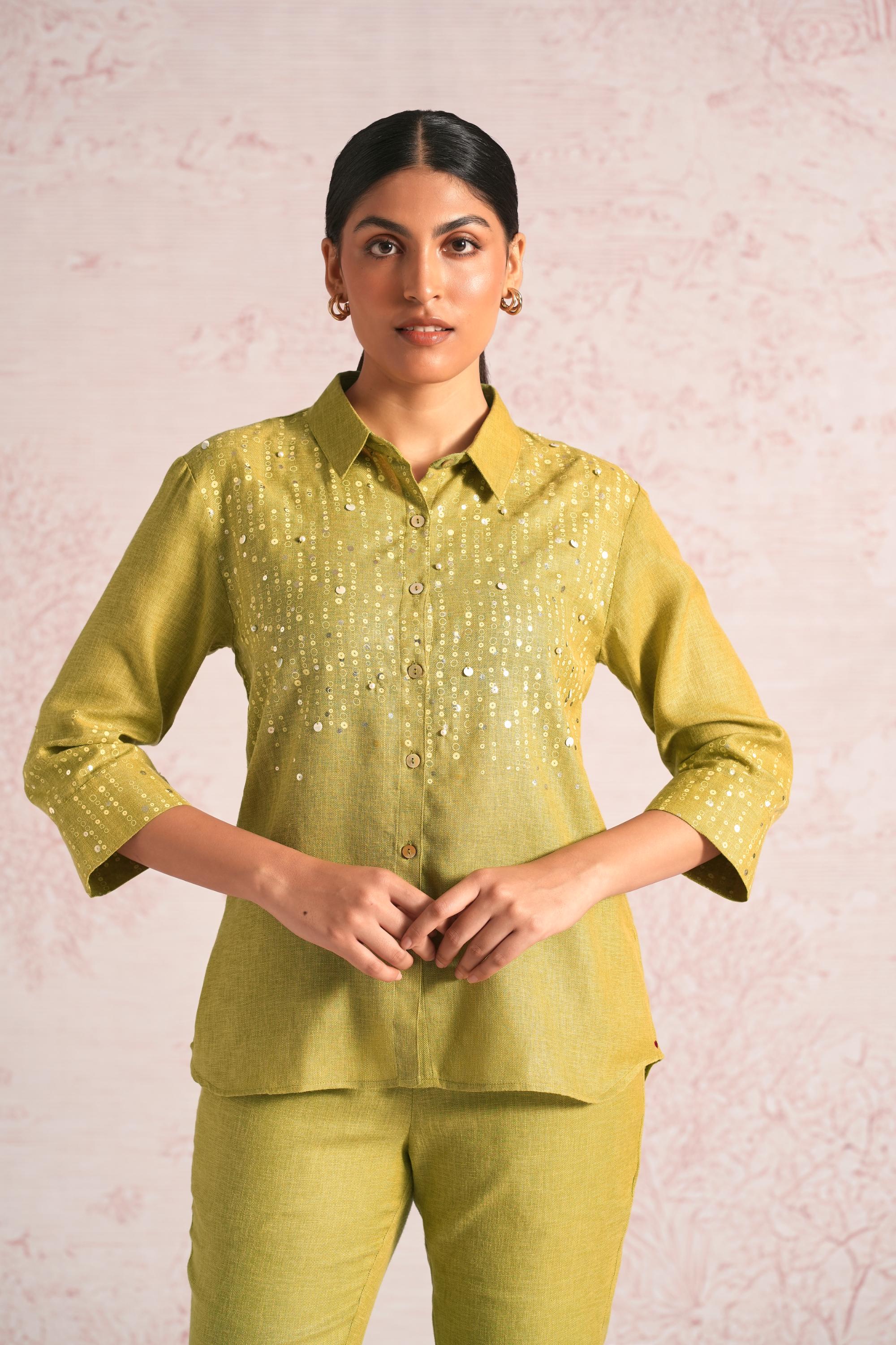 Shimmer Strings Shirt Co-ord